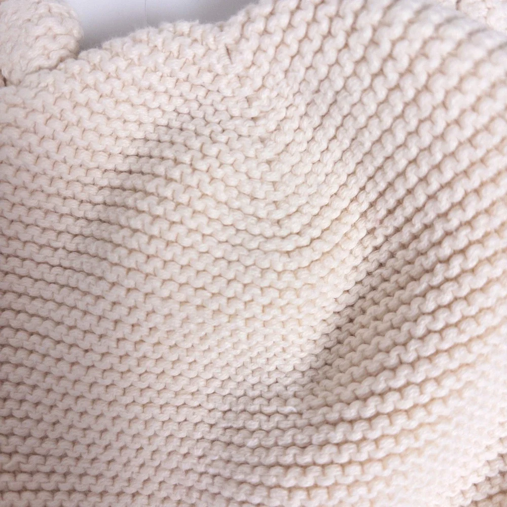 Gap Knit Beanie Cream Bear Ear Winter Hat Baby 6-12 Months